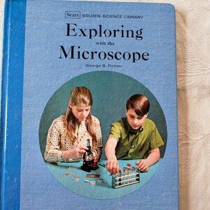 VTG Exploring With the Microscope George S. Fichter HC 1970 Sears Golden Science